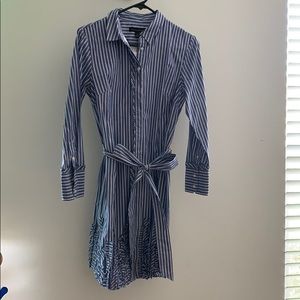 Banana republic striped shirtdress